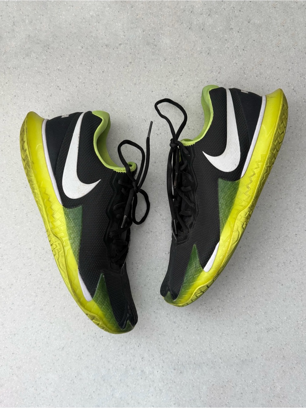 NikeCourt Mens Zoom Vapor Cage 4 Rafa Off Noir Volt DD1579-002 sz 11 Lime Black - Picture 5 of 10